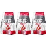 Kit 3X 100% Hiper Mass Flavour - 2500g Morango - Atlhetica Nutrition