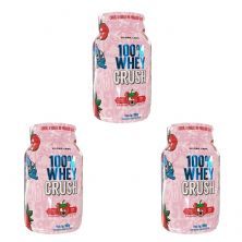 Kit 3X 100% Whey Crush - 900g Strawbear - Under Labz
