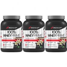 Kit 3X 100% Whey Prime Concentrado - 900g Baunilha - BodyAction