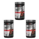 Kit 3X 100% Whey Prime Concentrado - 900g Chocolate - BodyAction