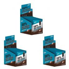 Kit 3X 100% Whey Protein - 10 Sach�s 40g Chocolate - Shark Pro