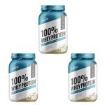 Kit 3X 100% Whey Protein - 900g Baunilha - Shark Pro