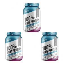 Kit 3X 100% Whey Protein - 900g Iogurte de Frutas Vermelhas - Shark Pro