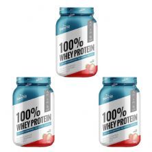 Kit 3X 100% Whey Protein - 900g Morango - Shark Pro