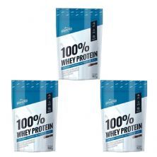 Kit 3X 100% Whey Protein - 900g Refil Chocolate - Shark Pro