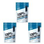 Kit 3X 100% Whey Protein - 900g Refil Chocolate - Shark Pro