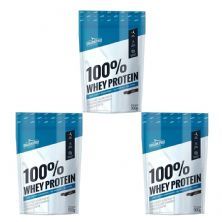 Kit 3X 100% Whey Protein - 900g Refil Cookies - Shark Pro