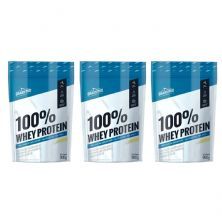 Kit 3X 100% Whey Protein - 900g Refil Leitinho - Shark Pro