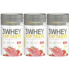 Kit 3X 3 Whey Top Taste - 900g Morango - Body Action