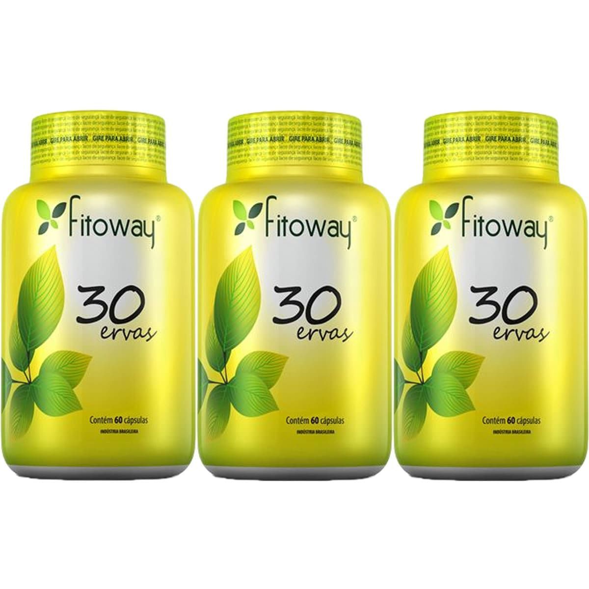 Kit 3X 30 Ervas - 60 C�psulas - Fitoway