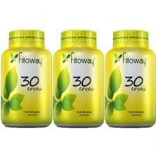 Kit 3X 30 Ervas - 60 C�psulas - Fitoway