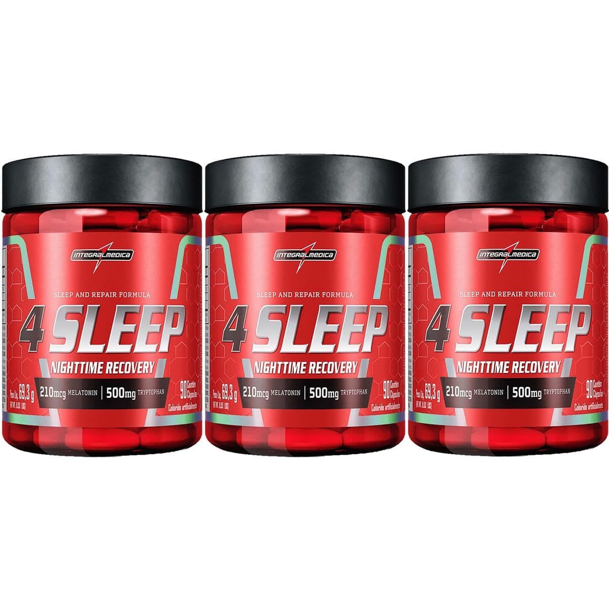 Kit 3X 4 Sleep - 90 C�psulas - IntegralM�dica