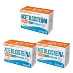Kit 3X Acetilciste�na 600mg - 16 C�psulas - Katigu�