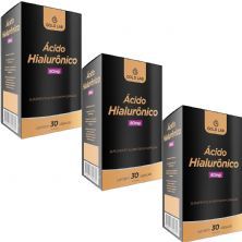 Kit 3X �cido Hialur�nico - 30 C�psula - Gold Lab