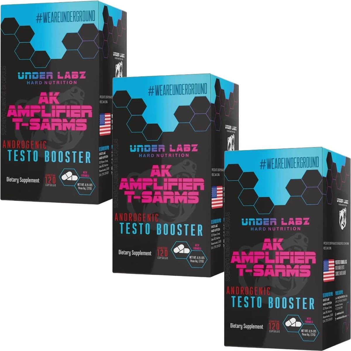 Kit 3X AK Amplifier TSarms - 120 Tablets - Under Labz