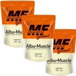 Kit 3X Albu-Muscle Gourmet -  450g Chocolate - MuscleFull