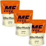 Kit 3X Albu-Muscle Gourmet - 450g Laranja - MuscleFull