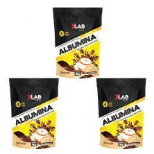 Kit 3X Albumina - 1000g Capuccino - X-Lab