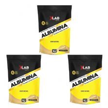 Kit 3X Albumina - 1000g Natural - X-Lab