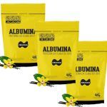 Kit 3X Albumina - 420g Refil Baunilha - Naturovos