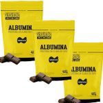 Kit 3X Albumina - 420g Refil Chocolate - Naturovos