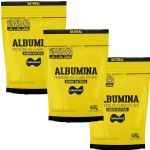 Kit 3X Albumina - 420g Refil Natural - Naturovos