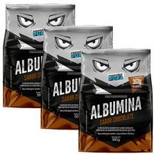 Kit 3X Albumina - 500g Chocolate - Prote�na Pura