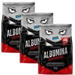 Kit 3X Albumina - 500g Morango - Prote�na Pura