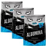 Kit 3X Albumina - 500g Sabor Natural - Prote�na Pura