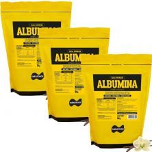 Kit 3X Albumina Refil - 1000g Baunilha - Naturovos