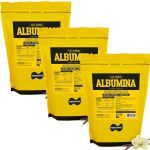 Kit 3X Albumina Refil - 1000g Baunilha - Naturovos