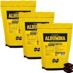 Kit 3X Albumina Refil - 1000g Chocolate - Naturovos