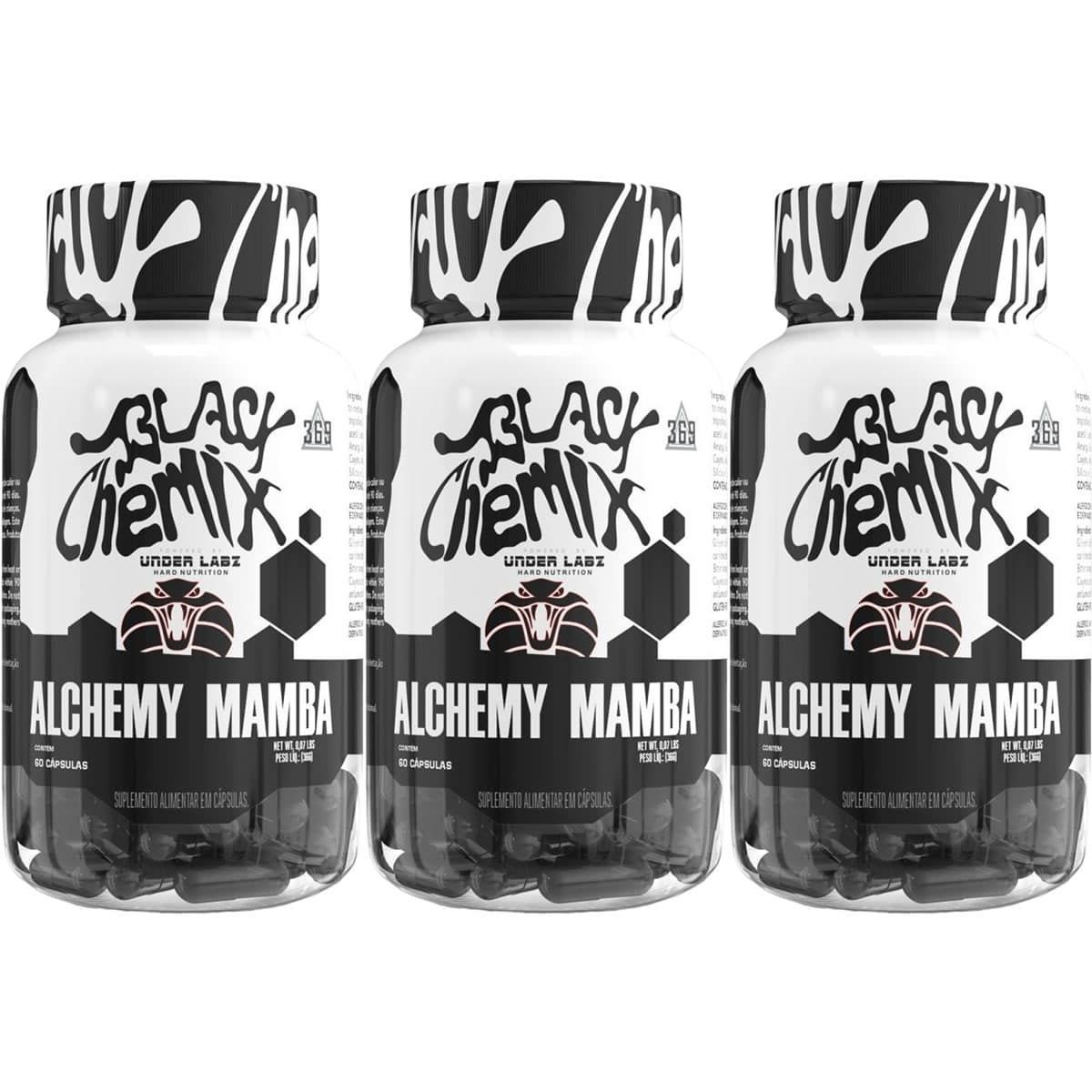 Kit 3X Alchemy Mamba - 60 C�psulas - Under Labz