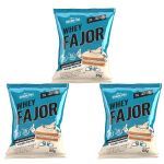 Kit 3X Alfajor WheyFajor - 1 Unidade 55g Chocolate Branco - Shark Pro
