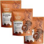 Kit 3X Alfarroba em P� - 200g - Santo �leo
