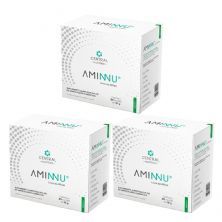 Kit 3X Aminnu Livre de Xilitol - 30 Sach�s 10g Lim�o - Central Nutrition