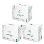 Kit 3X Aminnu Livre de Xilitol - 30 Sach�s 10g Lim�o - Central Nutrition