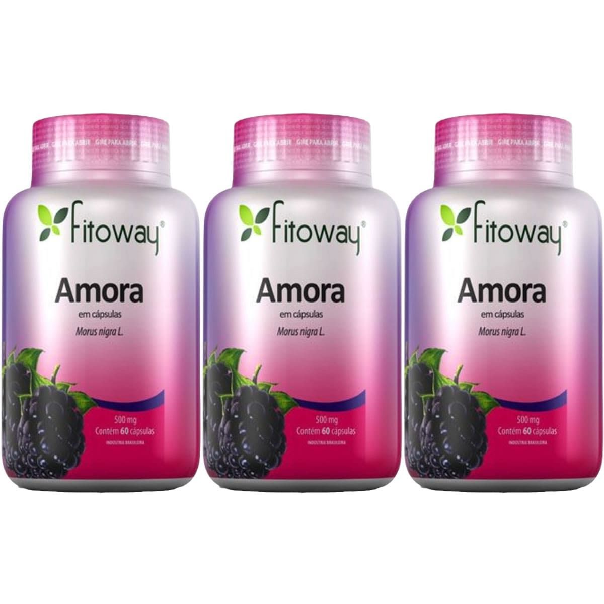 Kit 3X Amora - 60 C�psulas - Fitoway