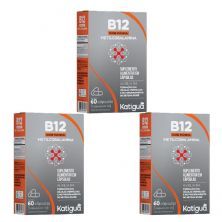 Kit 3X B12 Metilcobalamina - 60 C�psulas - Katigu�