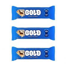 Kit 3X Barra de Proteina - 1 Unidade 60g Cookies & Cream - Bold