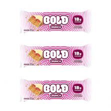 Kit 3X Barra de Prote�na Crunch - 60g Morango e Chantilly - Bold