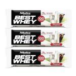 Kit 3X Barra Proteica Best Whey - 1 Barra 30g Original - Atlhetica Nutrition