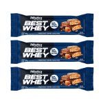 Kit 3X Barra Proteica Best Whey - 1 Barra 35g Peanut Caramel - Atlhetica Nutrition
