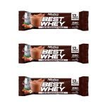 Kit 3X Barra Proteica Best Whey - 1 Barra 49g Leite Cacau e Avel� - Atlhetica Nutrition
