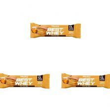 Kit 3X Barra Proteica Best Whey - 1 Barras 49g P�o de Mel - Atlhetica Nutrition