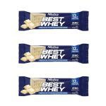 Kit 3X Barra Proteica Best Whey - 1 Barras 49g Torta Cioccolato Bianco - Atlhetica Nutrition
