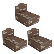 Kit 3X Barra Proteica Reserva - 12 Unidades 45g Caramel e Amendoim - Nutrata	