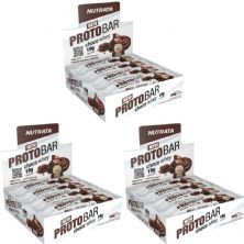 Kit 3X Barra Proto Bar - 8 Unidades de 70g Chocolate Meio Amargo com Nibs de Cacau - Nutrata