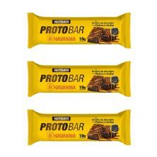 Kit 3X Barra Protobar Whey - 1 Unidade 70g Brownie com Dulce de Leche Havanna - Nutrata