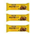Kit 3X Barra Protobar Whey - 1 Unidade 70g Brownie com Dulce de Leche Havanna - Nutrata